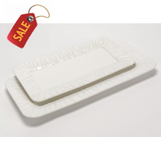 Amadeus Set of 2 Long Cake Platter Dishes